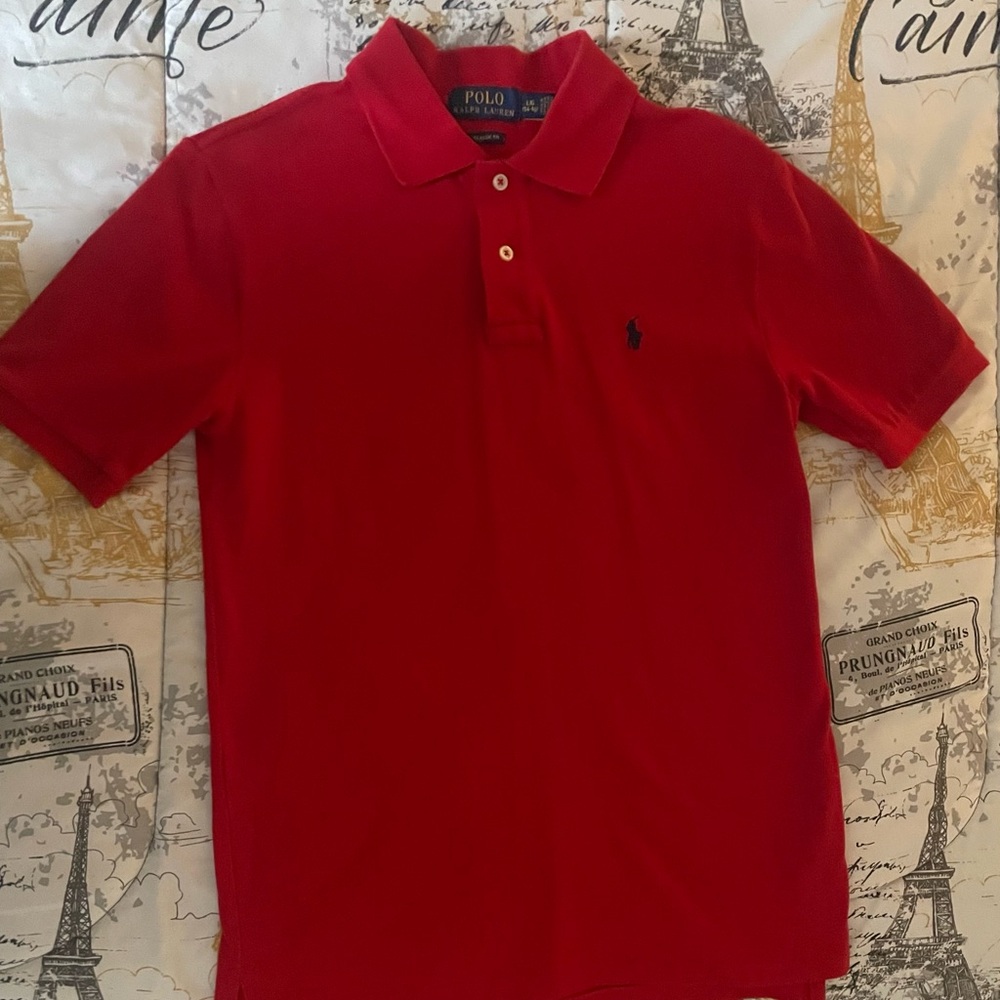 Polo by Ralph Lauren Big Boys Vibrant Red Polo Shirt